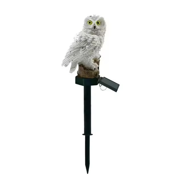 Solar-Powered Owl Lamp