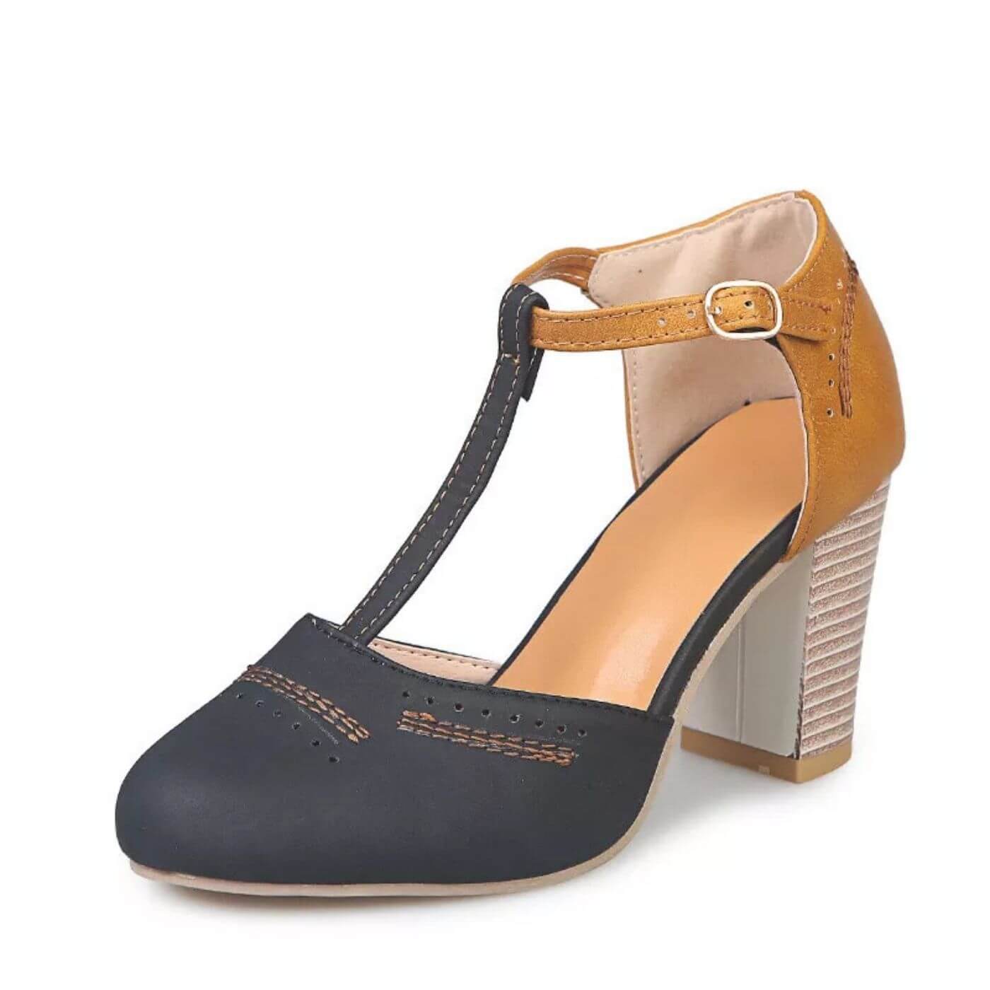 Annika – Elegant closed-toe heeled sandals