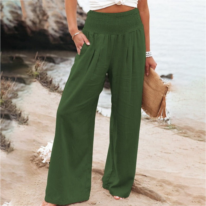 PANTALONI IN LINO