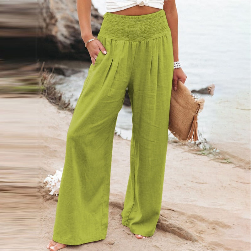 PANTALONI IN LINO