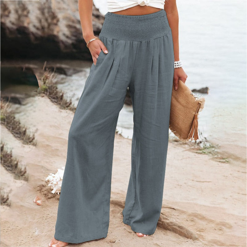 PANTALONI IN LINO