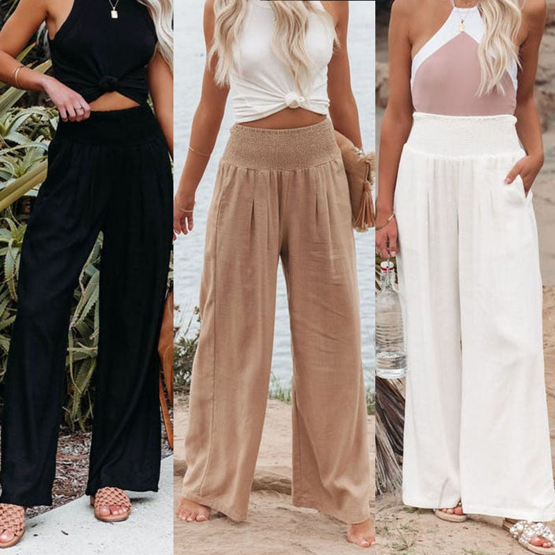 PANTALONI IN LINO