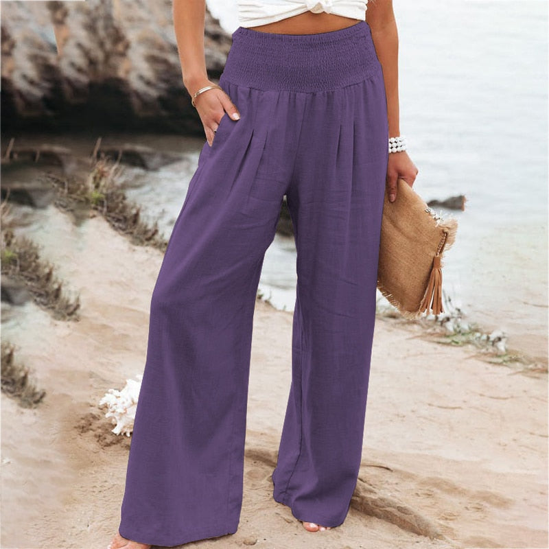 PANTALONI IN LINO