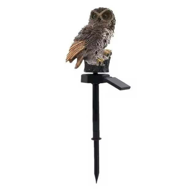 Solar-Powered Owl Lamp